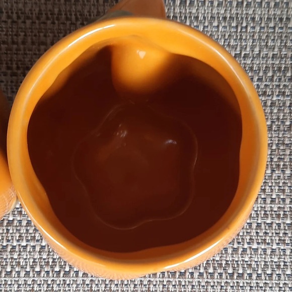 Giftcraft Thanksgiving Pumpkin Hand Warmer Ceramic Mugs  12oz  Set of 2 - Picture 7 of 7